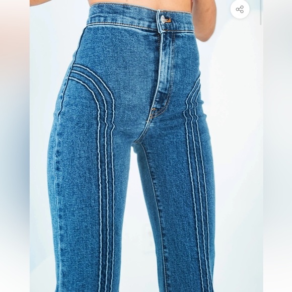 Revice Denim Rollergirl Flares / Blue Clue Wash - Picture 3 of 3